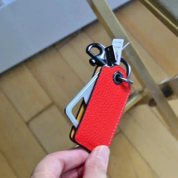 Coach CR381 Bottle Opener Key Fob In Colorblock - Picture 6 of 8